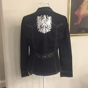 8 Wonder Black Jacket with embroidered design